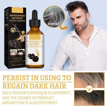 Anti greying Hair Serum Black Ganoderma Lucidum Black Hair Solutions 30ml