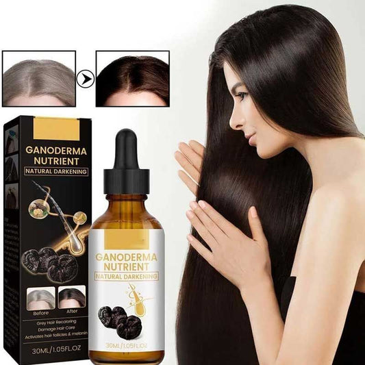 Anti Greying Hair Serum Black Ganoderma Lucidum Black Hair Solutions 30ml