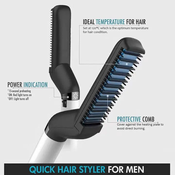 Hair Straightener For Men Multifunctional Comb